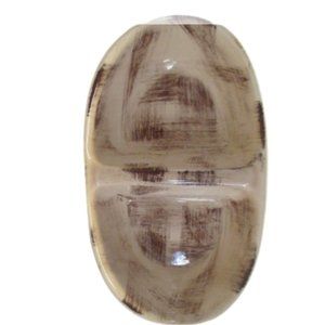 Vintage 11" Vernon Kilns Vernon Ware Barkwood Oval Divided Vegetable Bowl